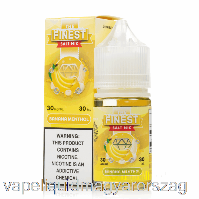 Banán Mentol - A Legfinomabb Só Nic - 30 Ml 30 Mg Vape E Cigi